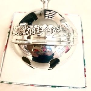 1835/1985 Wallace Silversmiths Christmas Ornament, Silver plated, No Box, used